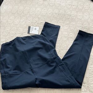 Navy Senita athletics maternity leggings size small